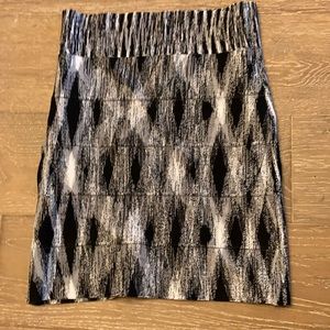 NWOT BCBG Max Azria Black White Bandage Skirt S